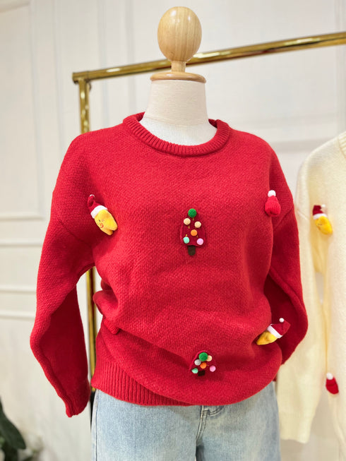 Women Winter Round Neck Pullover